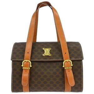 Celine Brown Macadam Handbag M96* 126149